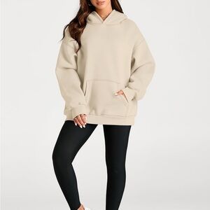 Trendy queen tan oversized hoodie